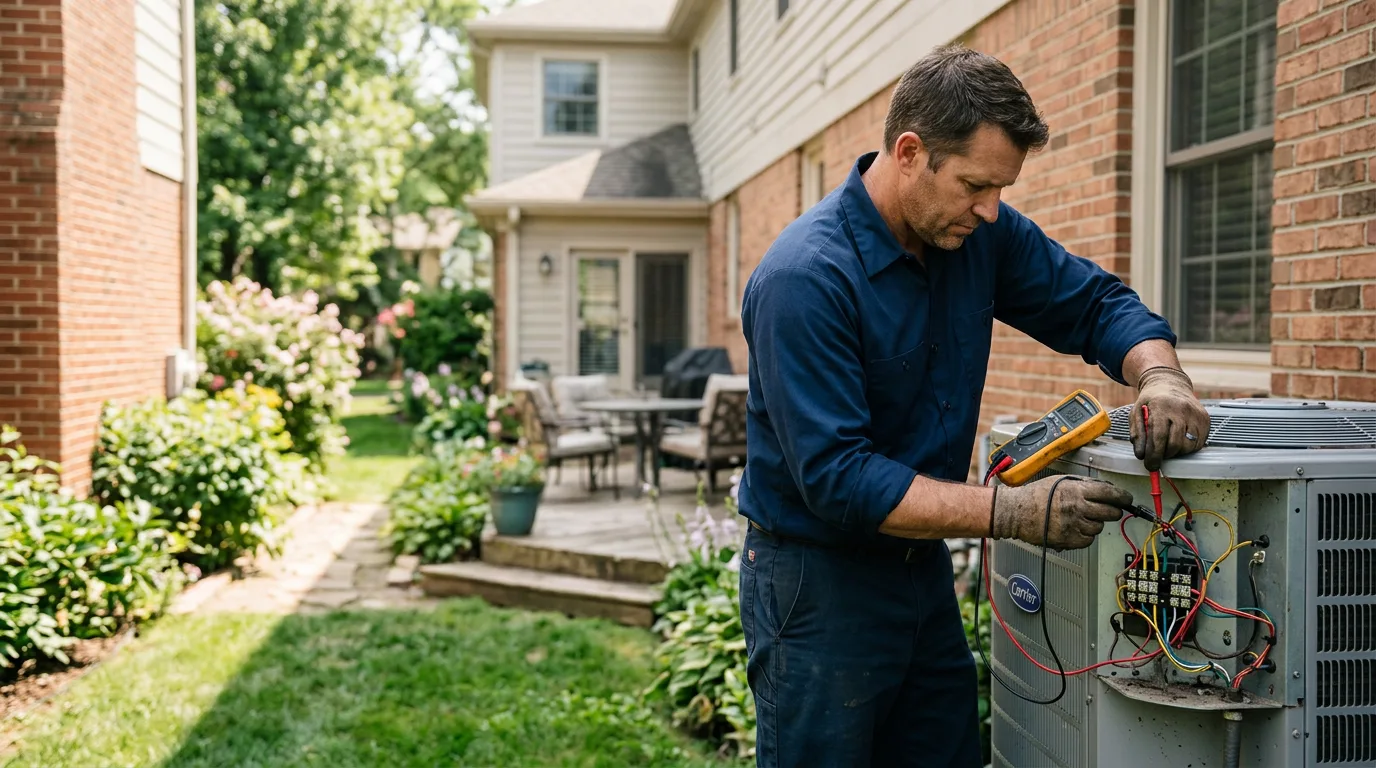 HVAC technician working near Fort Loudon, PA